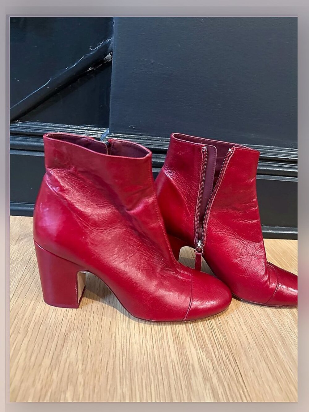 Red Zara Boots